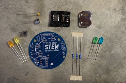 Stockton STEM Badge components