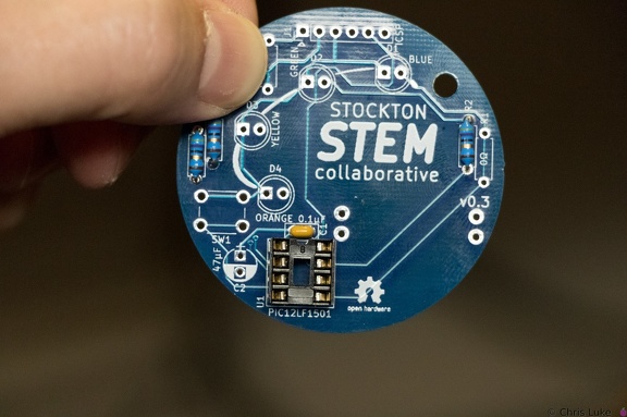 Stockton STEM Badge IC socket