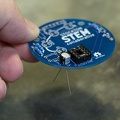 Stockton STEM Badge electrolytic capacitor